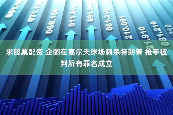 求股票配资 企图在高尔夫球场刺杀特朗普 枪手被判所有罪名成立